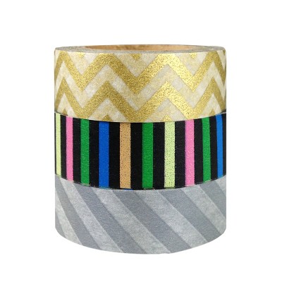 Wrapables Disco Time Japanese Washi Masking Tape (Set of 3)