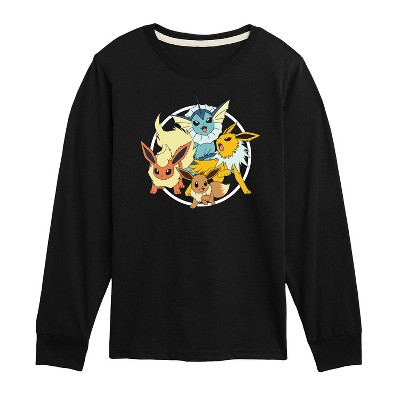 Boys' - Pokémon - Eevee Group Long Sleeve Graphic T-Shirt
