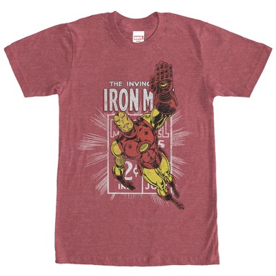 Men's Marvel Iron Man Comic Book Cover T-Shirt