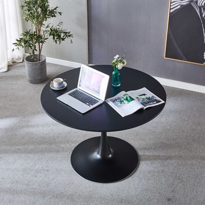 42.1" Tulip Table Round Dining Table for 4-6, Pedestal Mid-Century Dining Table, End Table Leisure Coffee Table - ModernLuxe