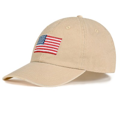Vintage Washed Flag Baseball Cap for 4th of July Sun Hat - Tirrinia