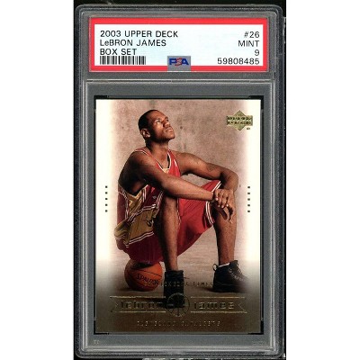 LeBron James Rookie Card 2003 Upper Deck LeBron James Box Set #26 PSA 9