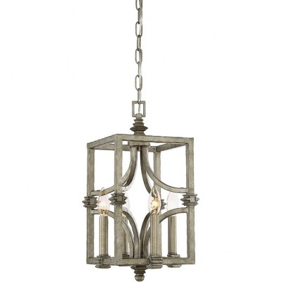 Savoy House Structure 4 - Light Chandelier in  Aged Steel
