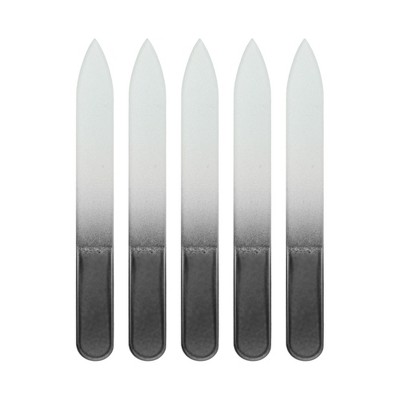 Unique Bargains Double-sided Glass Nail Files 5 Pcs