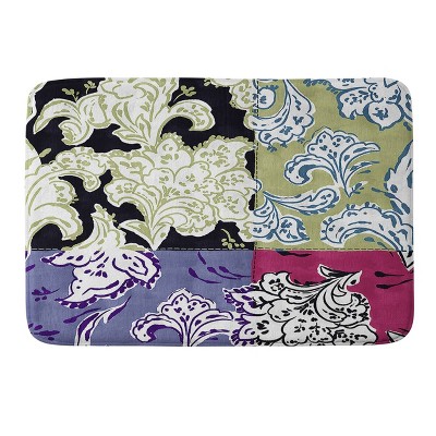 Deny Designs Lou Bruzzoni Purple Boho Paisley Memory Foam Bath Mat