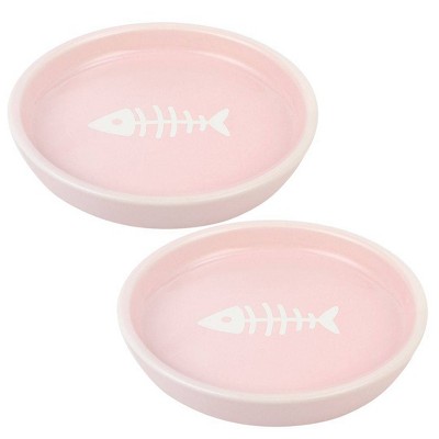 Park Life Designs 2c Oscar Classic Round Cat Bowl - Pink