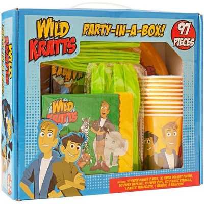 Wild Kratts Birthday Party Kit - All-in-One Celebration Pack for 10 Kids