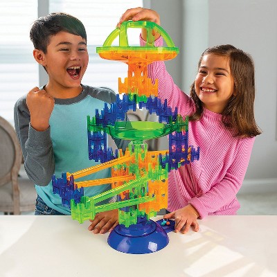MindWare Q-Ba-Maze Rally Racing Marble Run Building Set - 69 pieces