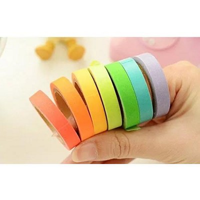 Kitcheniva Rainbow Writable Washi Tape Set 10 Pcs