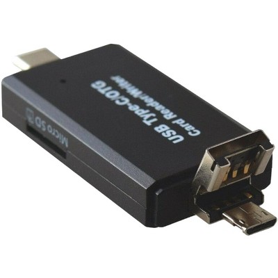 Sanoxy 3 in 1 Type C Micro USB & USB OTG Adapter SD/TF Card Reader