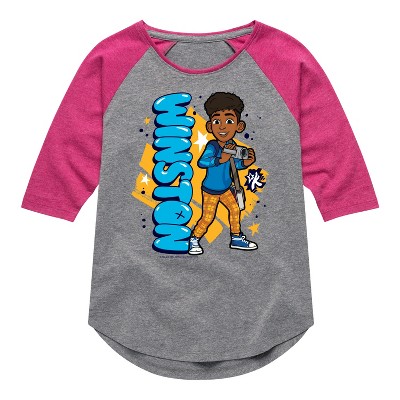 Girls' - Karma's World - Winston Shirt Tail Raglan Graphic T-shirt