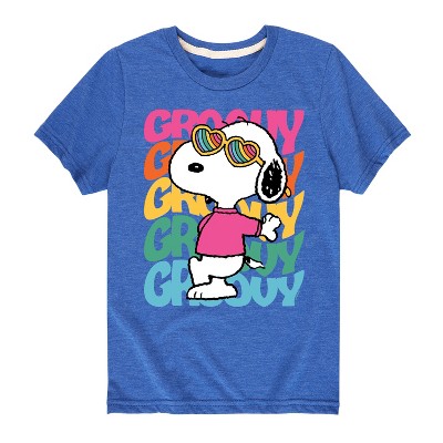 Boys' - Peanuts - Groovy Stacked Short Sleeve Graphic T-Shirt