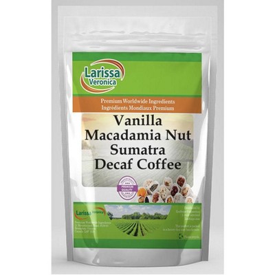 Larissa Veronica Vanilla Macadamia Nut Sumatra Decaf Coffee (Gourmet, Naturally Flavored, Whole Coffee Beans) (8 oz, ZIN: 560144)