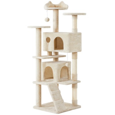 Yaheetech 70"H Cat Tree with 2 Condos for Kittens Small Cats
