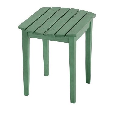 Jiallo Oceanic Collection Sea Green Solid Wood Side Table