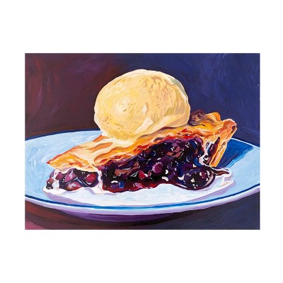Canvas Wall Art - Key and Sea 'Blueberry Pie' Wall Art for Living Room, Bedroom, or Office Décor by Trademark Fine Art