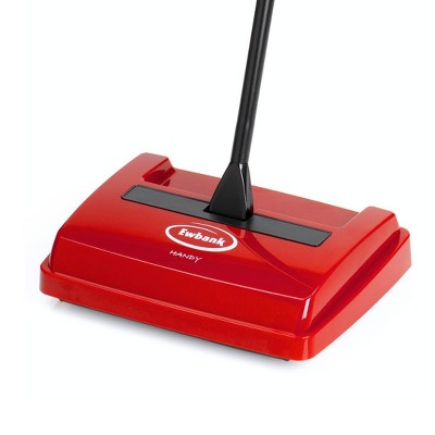 Ewbank 525 Speedsweep Compact Manual Carpet Sweeper: Lightweight Floor Sweeper, Bagless, Red, Easy-Empty Dirt Container