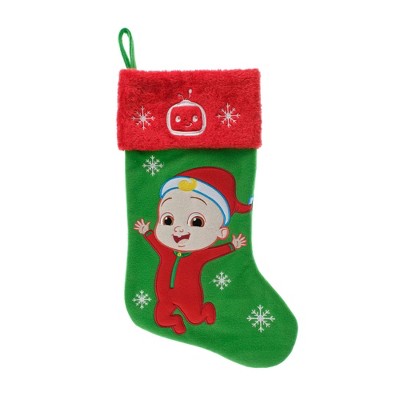 CoComelon JJ Applique Holiday Stocking 20"