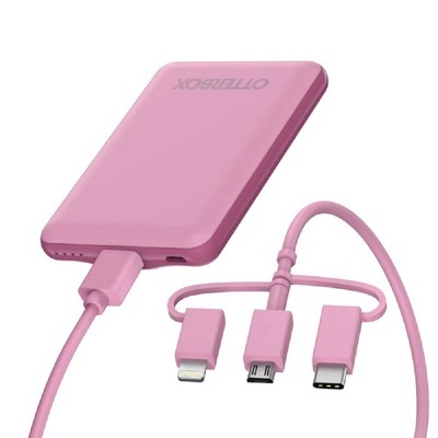 OtterBox Portable Charging Kit Standard 5,000 mAh 3-IN-1 Cable - Cake Pop (78-80147)