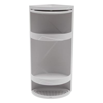 YIYIBYUS 3 Tier Desktop Rotating Storage Rack Cosmetic Storage Shelf