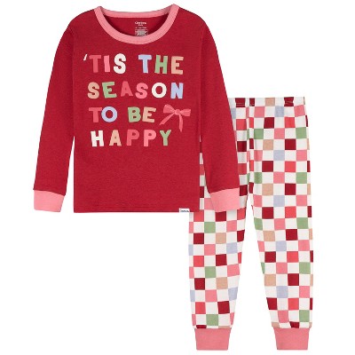 Gerber Toddler Girls Snug Fitting Pajama Set, Tis The Season