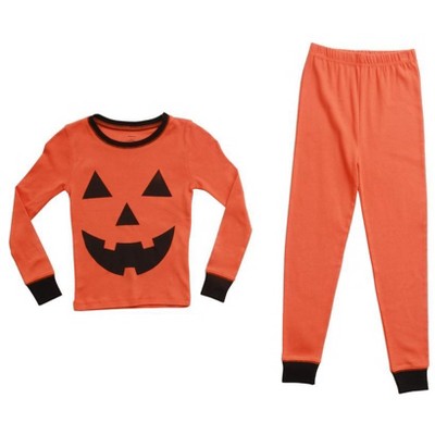 #followme Matching Halloween Pajamas for Family and Couples Children's Pumpkin Face 34523-521-3T-SIOC