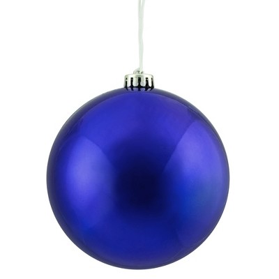 Northlight Shiny Royal Blue Shatterproof Christmas Ball Ornament 6" (150mm)