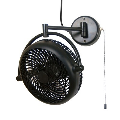 Parrot Uncle 8" Wall Mount Fan Oscillate Portable Fan for Small Room