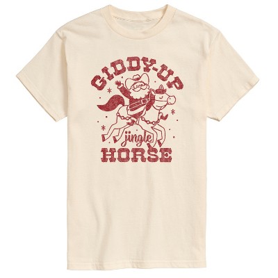 Men's - Instant Message - Giddy Up Jingle Horse Short Sleeve Graphic T-Shirt