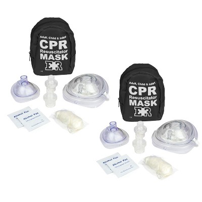 Adult & Infant CPR Mask Combo Kit – Tactical Black