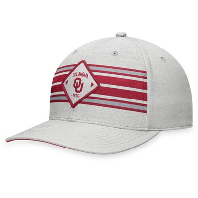 NCAA Oklahoma Sooners Structured Chambray Cotton Hat - Gray: One Size, Tagless Design