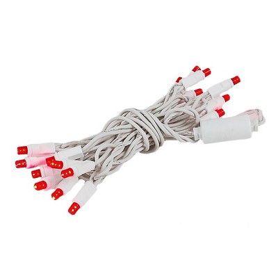 8.5 Foot 20 Light Mini LED Crafting Lights by Novelty Lights, White Wire with 24 Inch Lead, Non-Connectable Short Fairy Light String