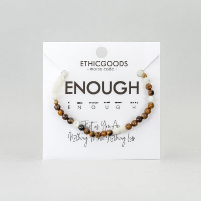 ETHIC GOODS Women's 4mm Morse Code Bracelet