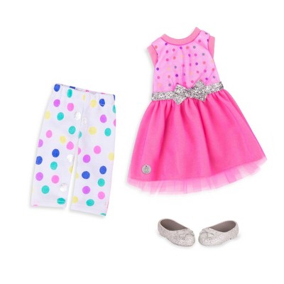 Glitter Girls Regular Outfit - Stay Sparkly!: Doll Clothing Set for 14-Inch Dolls, 4-Piece Fashion & Beauty Theme