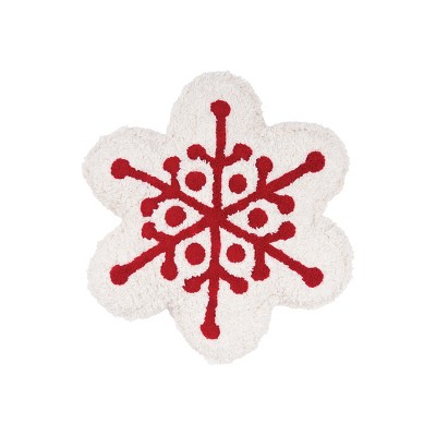 carol & frank Scarlett Snowflake Shaped Throw Pillow, GET