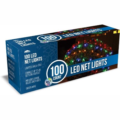 Joyfy 100/150 Bulbs Warm White Christmas Net Lights, Xmas Indoor/Outdoor Mesh Lights for Christmas Eve Night Xmas Tree Party Decoration