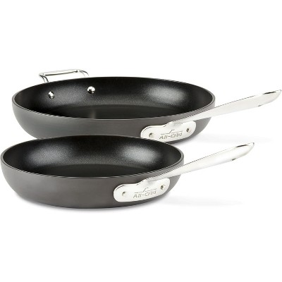 All-Clad HA1 Hard Anodized Nonstick Fry Pan Set 2 Piece, 10, 12 Inch