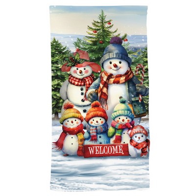 Briarwood Lane Winter Hand Towel 26x18 Snow Family For Winter Hand Towel