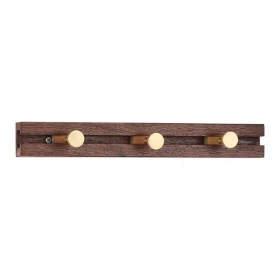 REGALWOVEN Entryway Bathroom Bedroom Wood Wall Mount Decorative Hook Rack