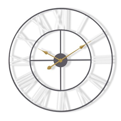 Sorbus Large Wall Clock for Living Room Decor - Roman Numeral Wall Clock for Kitchen - 16 inch Wall Clock Decorative