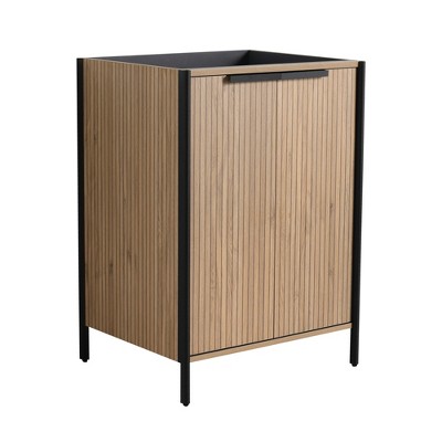 SEVOBAL Bathroom Vanities 24 Inch Freestanding Vanity Soft Close Door for Bathroom, Brown, 23.25"*19.5"*32.69"