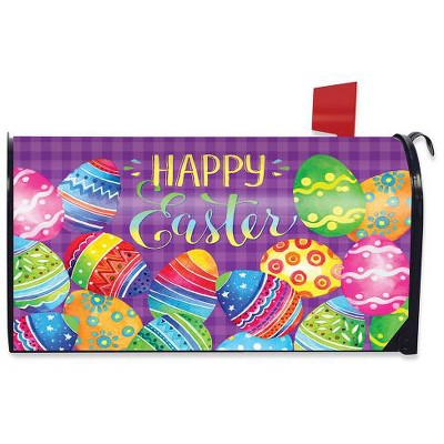 Briarwood Lane Mailbox Cover  - Oversized - Painted Easter Eggs Holiday Oversized For Easter Mailbox Cover