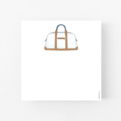 Weekender Bag 6" x 6" Square Notepad by Ramus & Co (100 Heavyweight Tear-Off Sheets)
