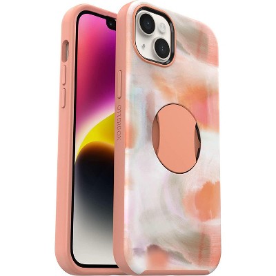 OtterBox OtterGrip SYMMETRY SERIES case w/MagSafe for iPhone 14 Plus - Peaches (77-89870)