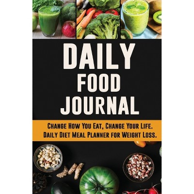 Daily Food Journal - by  Pimpom Pretty Planners (Paperback)