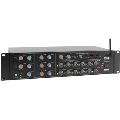Pyle 12-Channel Wireless Bluetooth Power Amplifier - Black