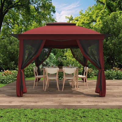 YARDSIGHT 11x11 Ft Pop Up Gazebo with Mosquito Netting, Portable Outdoor Canopy Tent for Patio, Garden, Backyard & Events