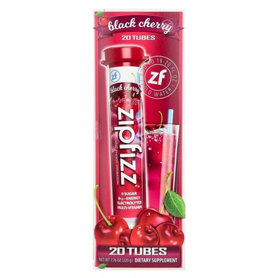 Zipfizz Energy Drink Mix, Black Cherry, 20 Tubes, 0.39 oz (11 g) Each
