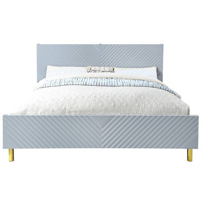 Gaines 86" Bed High Gloss - Acme Furniture: No Box Spring Required
