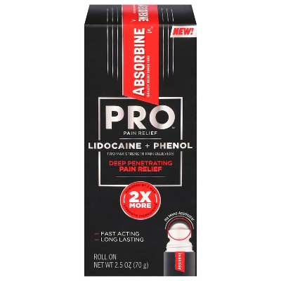 Absorbine Pro Roll On Deep Penetrating Max Strength Pain Relievers 2.5 oz